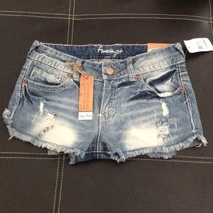 Blue jean shorts